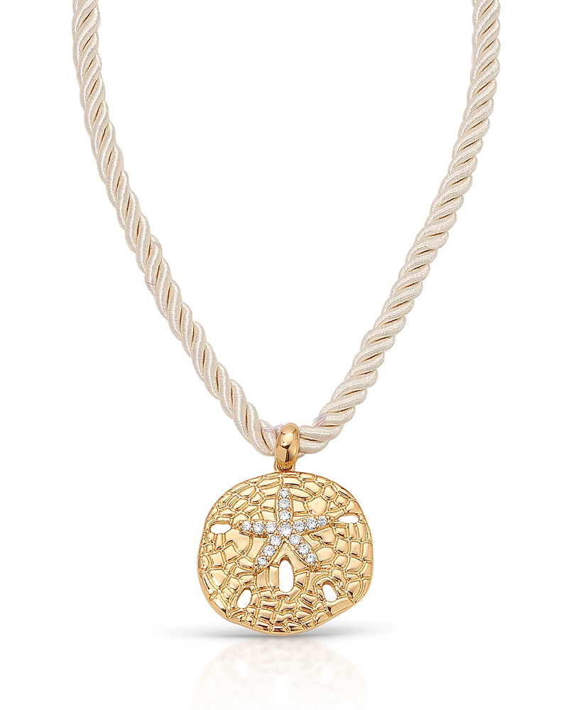 Ettika Sand Dollar Pendant Necklace, 32