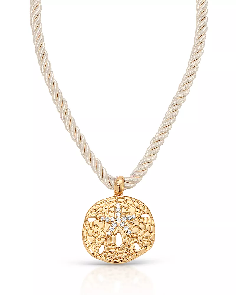 Ettika Sand Dollar Pendant Necklace, 32