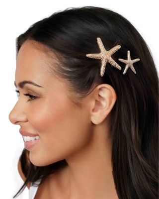 Starfish Hair Barrettes, Set of 2