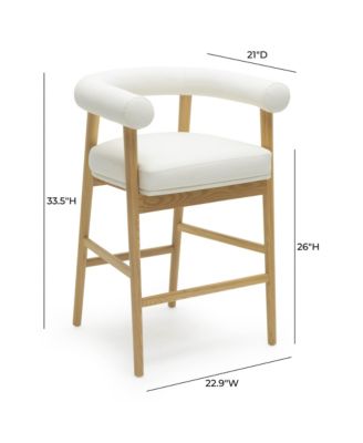 Spara Faux Leather Counter Stool