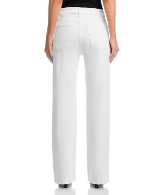 The Arrow High Rise Straight Jeans in White