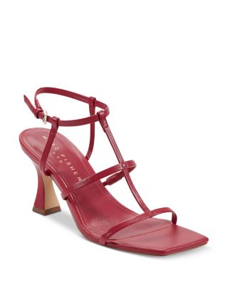 Women's Dennie Square Toe Strappy Mid Heel Sandals