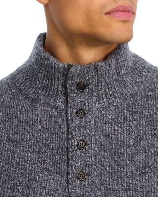 Donegal Button Placket Wool & Cashmere Sweater - Exclusive