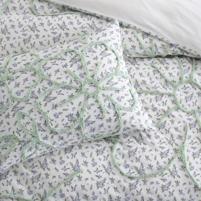Blueberry Chenille Duvet Cover Set, Full/Queen