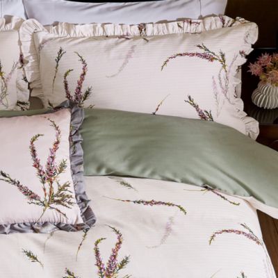 Heather Floral Satin  Comforter Set
