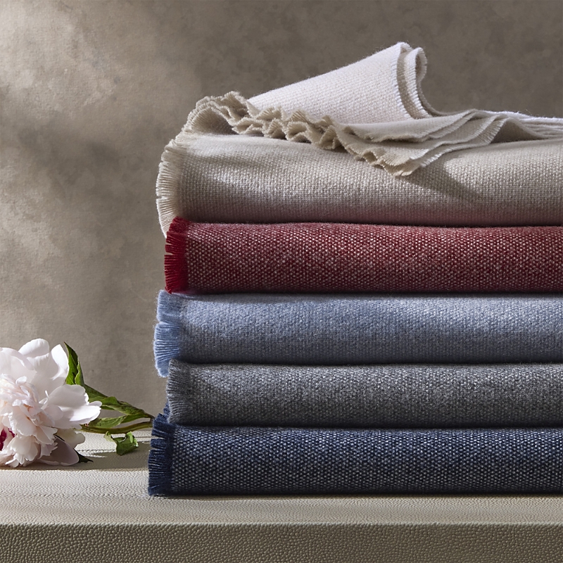Matouk Agnes Wool-Cashmere Throw