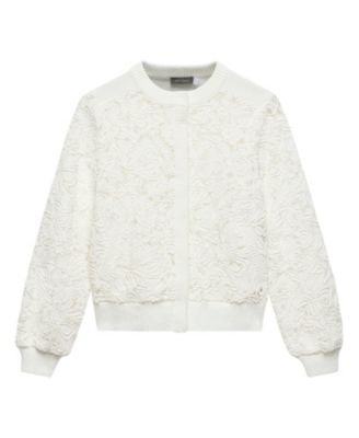  Women's Lace Mix Bomber Jacket