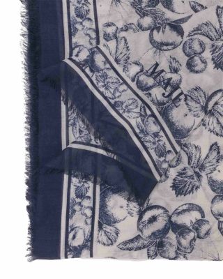 Fruit Print Square Shawl