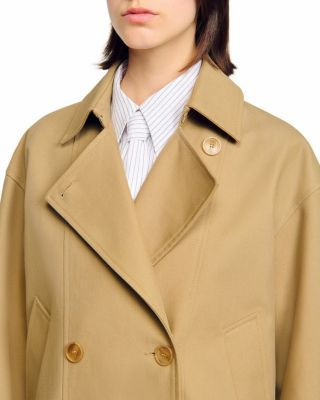 Short Oversized Trench Coat