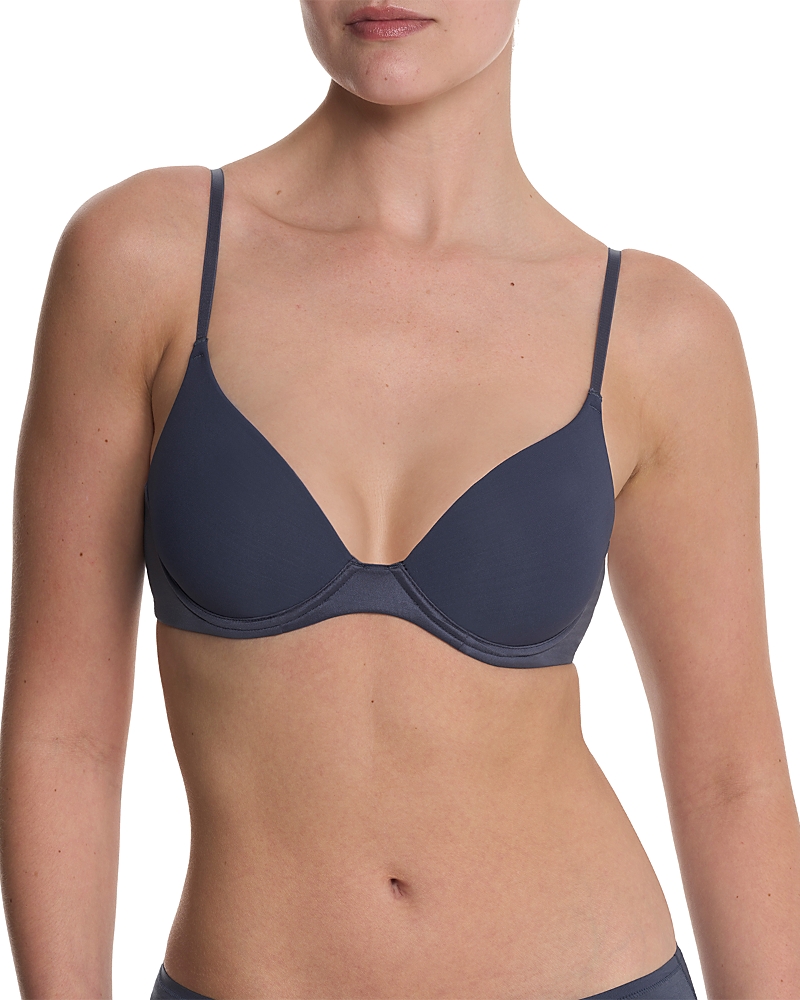 Natori Soft Focus Comfort Convertible Demi T-shirt Bra In Blue