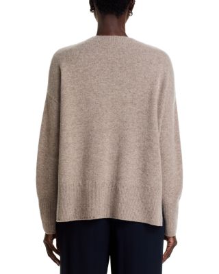 100% Cashmere Drop Shoulder Long Sleeve Crewneck Pullover - Exclusive