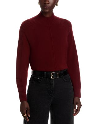 100% Cashmere Mock Neck Sweater - Exclusive