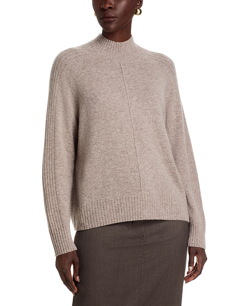 C By Bloomingdale's Cashmere Mock Neck Sweater - Exclusive In Brown