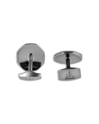 Sunbursts Gunmetal Plated & Mother of Pearl Cufflinks