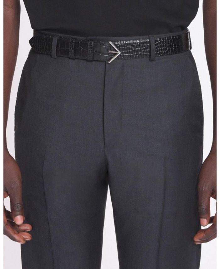 Signature Crocodile Effect Leather Belt