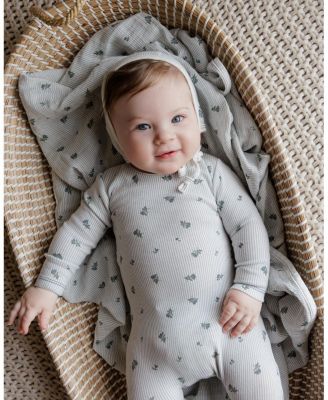  Ely's & Co. Unisex Berry Collection Footie + Bonnet - Baby