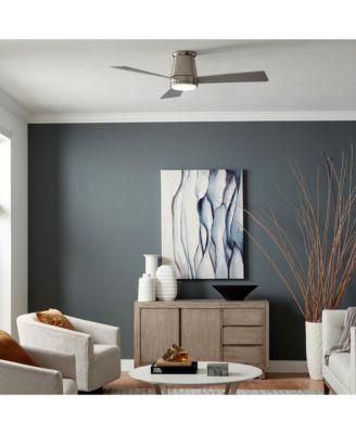 Smart Fans Hug 52in 3000K LED Indoor or Outdoor Flushmount Smart Compatible Ceiling Fan