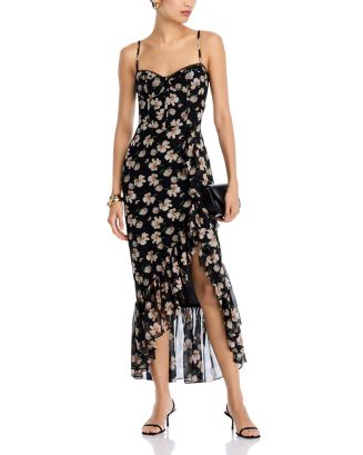 knee length dresses for ladies Trisha Square Neck Midi Dress main image 0