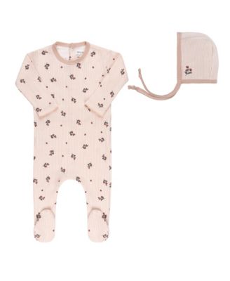 Unisex Berry Collection Footie + Bonnet - Baby