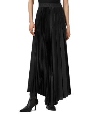 Allsaints Jax Pleated Maxi Skirt