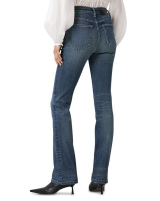 Haldan High Rise Slim Bootcut Jeans in Washed Indigo