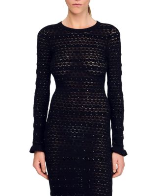 Rhinestone Knit Maxi Dress