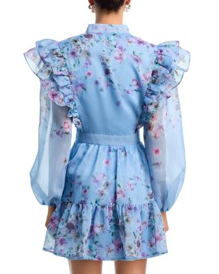 Floral Print Mini Dress - Exclusive