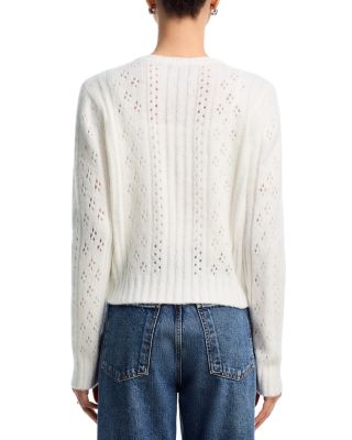 Pointelle Cardigan Sweater - Exclusive