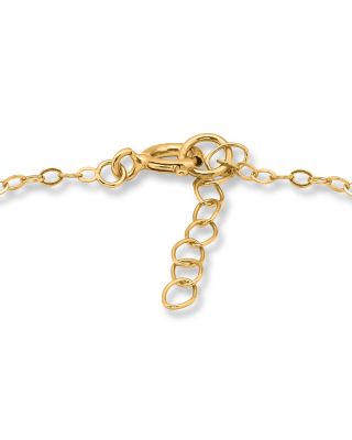 18K Gold Over Sterling Silver Butterfly Ankle Bracelet - Exclusive