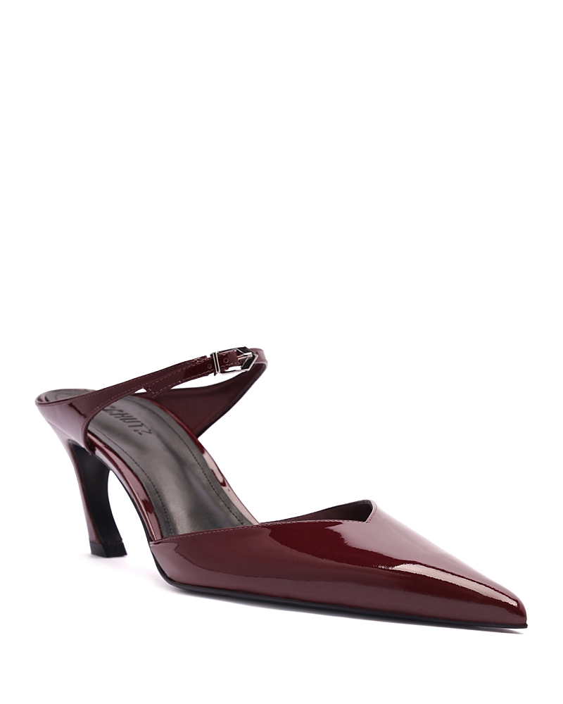 Schutz Lauire Pointed Toe Mule In Burgundy