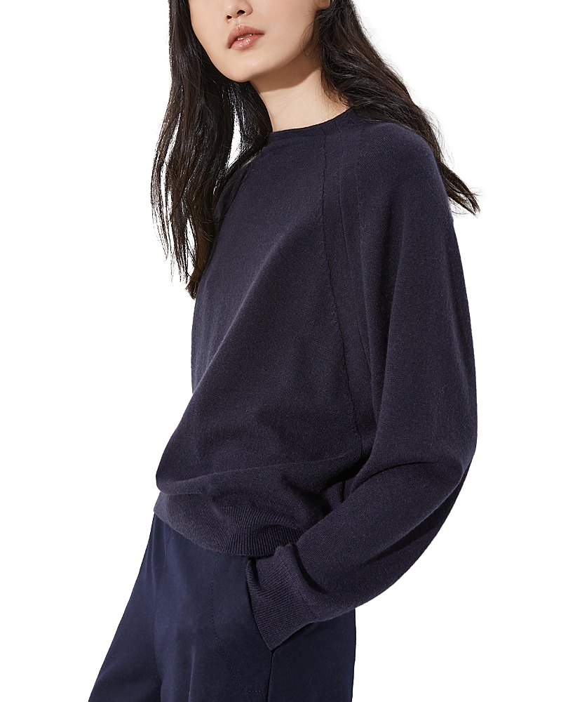 Max & Co . Wool & Cashmere Funnel Neck Sweater In Blue