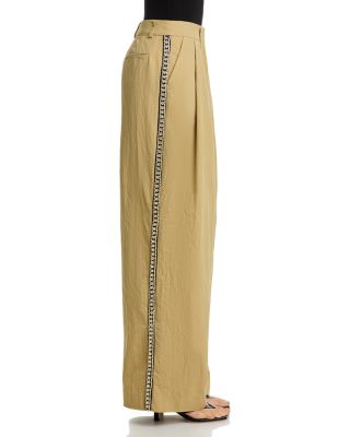 Iso Rhinestone Side Stripe Pants