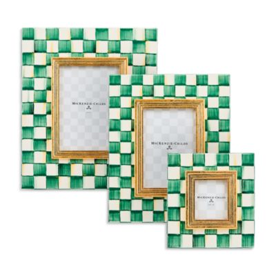 Emerald Check Frame, 2.5" x 3"