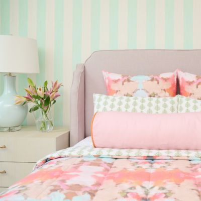 Two-Toned Round Bolster Pillow