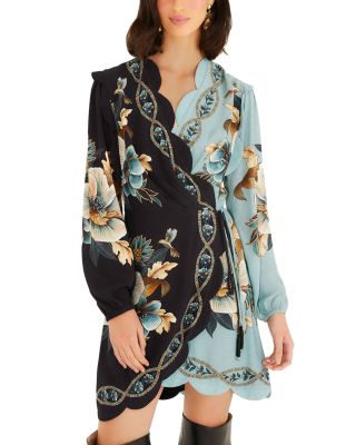 FARM Rio - Snake Garden Wrap Dress
