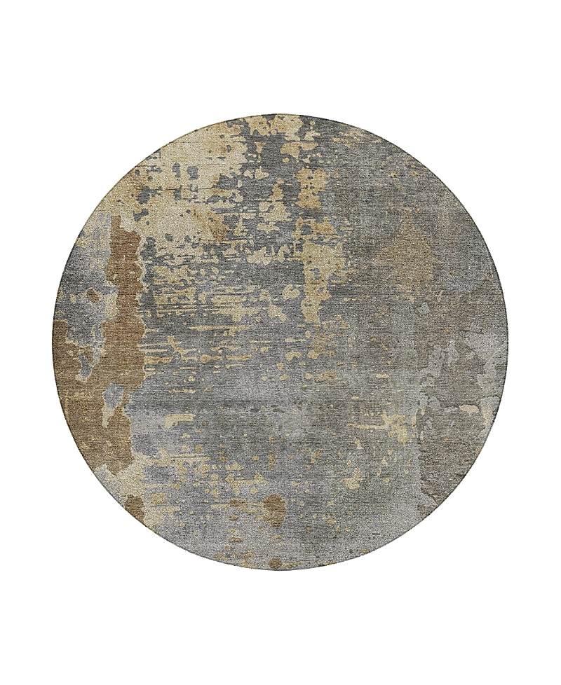 Dalyn Rug Company Dalyn Kochi Washable Kc11 Round Area Rug, 8' X 8' In Gray