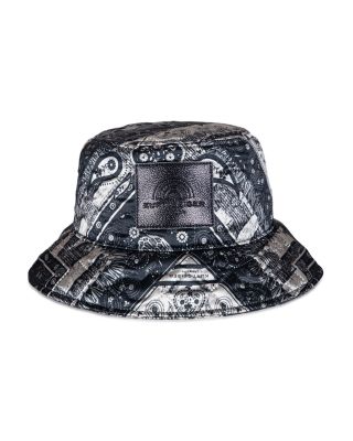 Bandana Print Quilted Bucket Hat