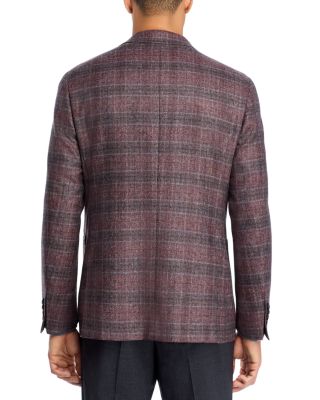 Kei Plaid Unstructured Trim Fit Sport Coat