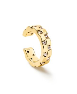 Ana Luisa - Brass and Cubic Zirconia Eden Ear Cuff Earrings