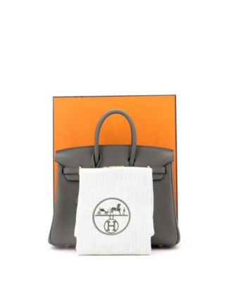 Birkin 25 Handbag Grey Togo with Gold Hardware