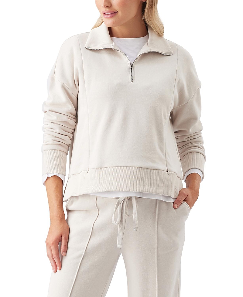 Ripe Maternity Terry Nursing Sweat Sweater In Neutral