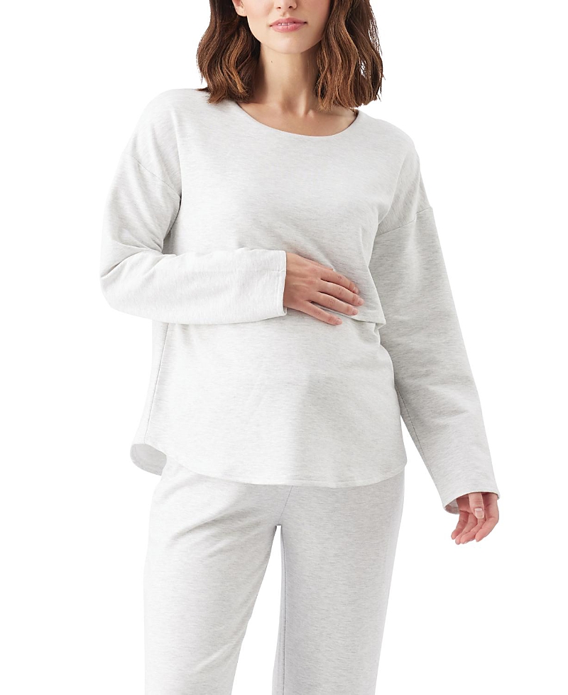 Ripe Maternity Super Soft Nursing Top In White