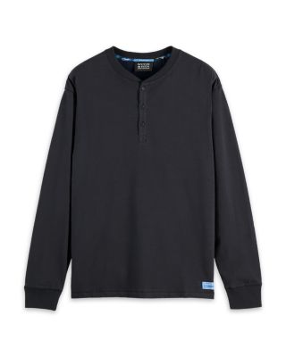 Slub Relaxed Fit Henley Tee  