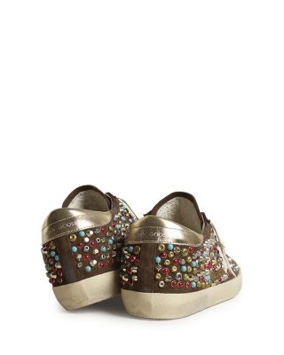Women's Super Star Suede Embellished Sneakers