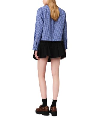 Rhinestone Shirt, Removable Collar