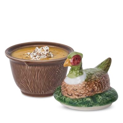 Forest Walk Pheasant Bowl with Lid