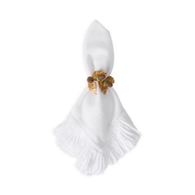 Forest Walk Acorn Napkin Rings, Set of 4