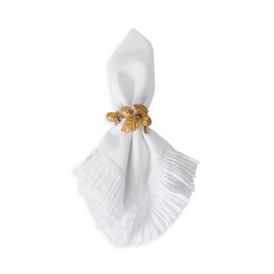 Forest Walk Leaf Napkin Rings, Assorted Set of 4
