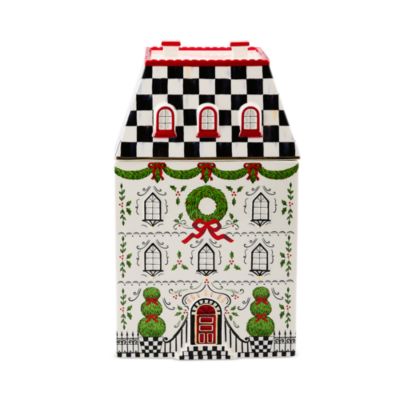 Holly Village Cookie Jar