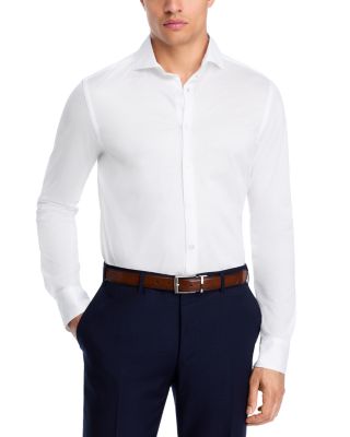 Canali Cotton Jersey Slim Fit Sport Shirt